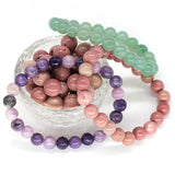 Natural Round Stones 4/6/8/10mm Loose Beads for Jewelry Making DIY Bracelet