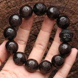 Natural Ebony Shakyamuni Tibetan Buddhism Bracelet