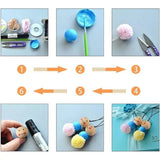 10pcs Kids Smile Face Wooden Beads for DIY Jewelry Crafts