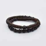 Tibetan Buddhist Rope Bracelet Coconut Shell Beads Lucky Amulet Budhi Jewelry