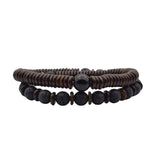 Tibetan Buddhist Rope Bracelet Coconut Shell Beads Lucky Amulet Budhi Jewelry