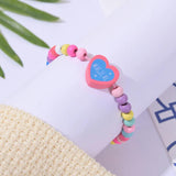 12Pcs/Set Colourful Wooden Bracelets for Girls Friendship Jewerly