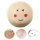 20pcs Painted Wooden Beads Smile Wood Spacer Beads for DIY Jewelry Making 25mm