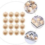 50pcs Unfinished Wooden Craft Balls for DIY Bracelets Key Chains Making