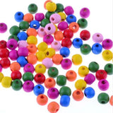 10MM Colorful Wood Beaded Diy Accessories