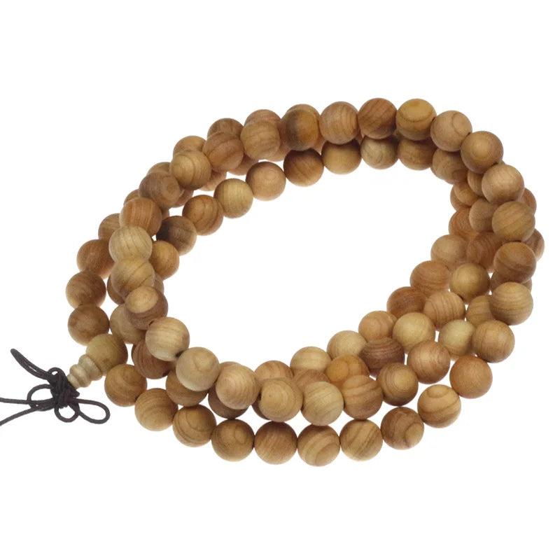 Vintage Wooden Bracelet 8mm 108pcs Multilayer Women Men Jewelry