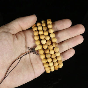 Vintage Wooden Bracelet 8mm 108pcs Multilayer Women Men Jewelry