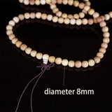 Vintage Wooden Bracelet 8mm 108pcs Multilayer Women Men Jewelry