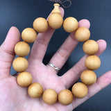 Natural Thuja Prayer Beads Bracelet Elastic Men & Women Buddha Bracelet