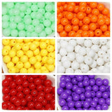 Solid Candy Acrylic Round Beads 3mm-12mm for Jewelry Making DIY