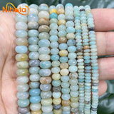 Natural Stone Rondelle Beads Agates Turquoises Jaspers Crystal Spacer Beads