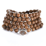 Buddhist 108 Beads Bracelet Meditation Rosary Unique Prayer Beads Lucky Bangle