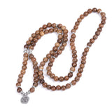 Buddhist 108 Beads Bracelet Meditation Rosary Unique Prayer Beads Lucky Bangle