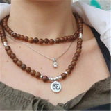 Buddhist 108 Beads Bracelet Meditation Rosary Unique Prayer Beads Lucky Bangle