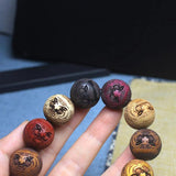 Ethnic Style Ebony Sandalwood Wood 20mm 12 Pieces Prayer Bracelet