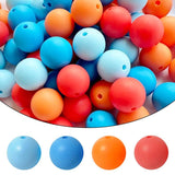 30Pcs Mixed Starry Print Silicone Beads for Jewelry Making Bracelet