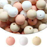 30Pcs Mixed Starry Print Silicone Beads for Jewelry Making Bracelet