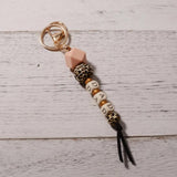 Silicon Beads Bracelet Keychain DAD TEACHER Charm Bangle Gift