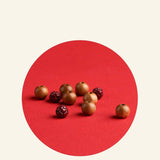 Peach Wood Beads Lotus Lucky Bangle Red Rope Bracelet