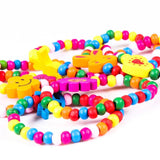 10pcs Mixed Bracelet Wristband Animal Cartoon Wooden Beads Toy Children