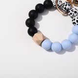 Cow Pendant Wood Beads Tassel Charm Bracelet Women Colorful Beads Jewelry