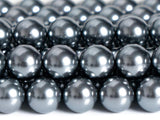 Gray Shell Pearl Loose Beads Smooth Round Shape 4/6/8/10mm