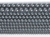 Gray Shell Pearl Loose Beads Smooth Round Shape 4/6/8/10mm