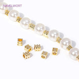 18K Plated Square Spacer Beads For Jewelry Making