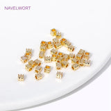 18K Plated Square Spacer Beads For Jewelry Making