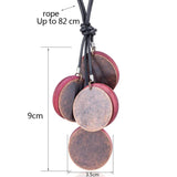 Kpop Vintage Wooden Beads Long Necklace