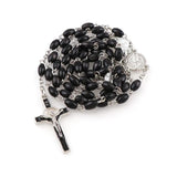 Catholic Wooden Rosary Beads Necklace Religious Jewelry Men Women