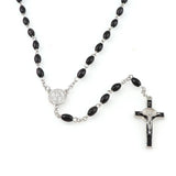Catholic Wooden Rosary Beads Necklace Religious Jewelry Men Women
