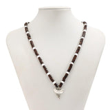 Coconut Shell Wood Beaded Animal Pendant Necklace Men African Tribal Party Jewel