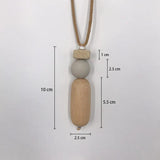 Boho Sweater Chain Long Necklace Pendants Suede Cord Resin Stone Beads
