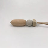 Boho Sweater Chain Long Necklace Pendants Suede Cord Resin Stone Beads
