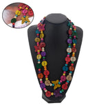 Boho Wood Beads Coconut Shell Pendant Necklace