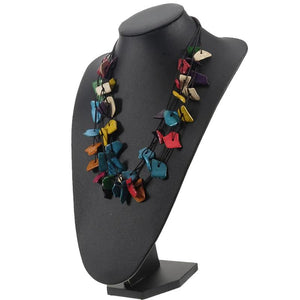 Coconut Shell Pendant Multi-layer Necklace for Women