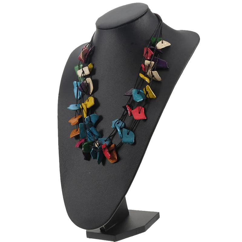 Coconut Shell Pendant Multi-layer Necklace for Women
