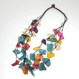 Coconut Shell Pendant Multi-layer Necklace for Women
