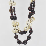 Bohemia Multi-Layer Wood Bead Coconut Shell Necklace