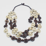 Bohemia Multi-Layer Wood Bead Coconut Shell Necklace