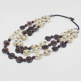 Bohemia Multi-Layer Wood Bead Coconut Shell Necklace