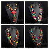 Bohemian Retro Ethnic Necklace Handcrafted Rice Bead Necklace