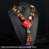 Bohemian Retro Ethnic Necklace Handcrafted Rice Bead Necklace