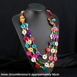 Bohemian Retro Ethnic Necklace Handcrafted Rice Bead Necklace
