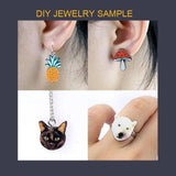 Wood Animal Laser Cut Charms for DIY Jewelry - Lion, Cat, Monkey, Bear