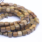 Square Shape Sandalwood DIY Bracelet Making Kit