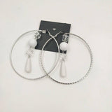 Bohemia Wood Beads Earrings for Women Hyperbole Beaded Earring Femme
