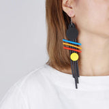 Bohemia Multicolor Chain Earrings Women Jewelry
