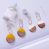 Boho Wooden Drop Earrings Round Square Geometric Vintage Dangle Jewelry